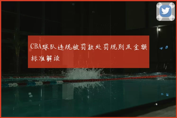 CBA球队违规被罚款处罚规则及金额标准解读